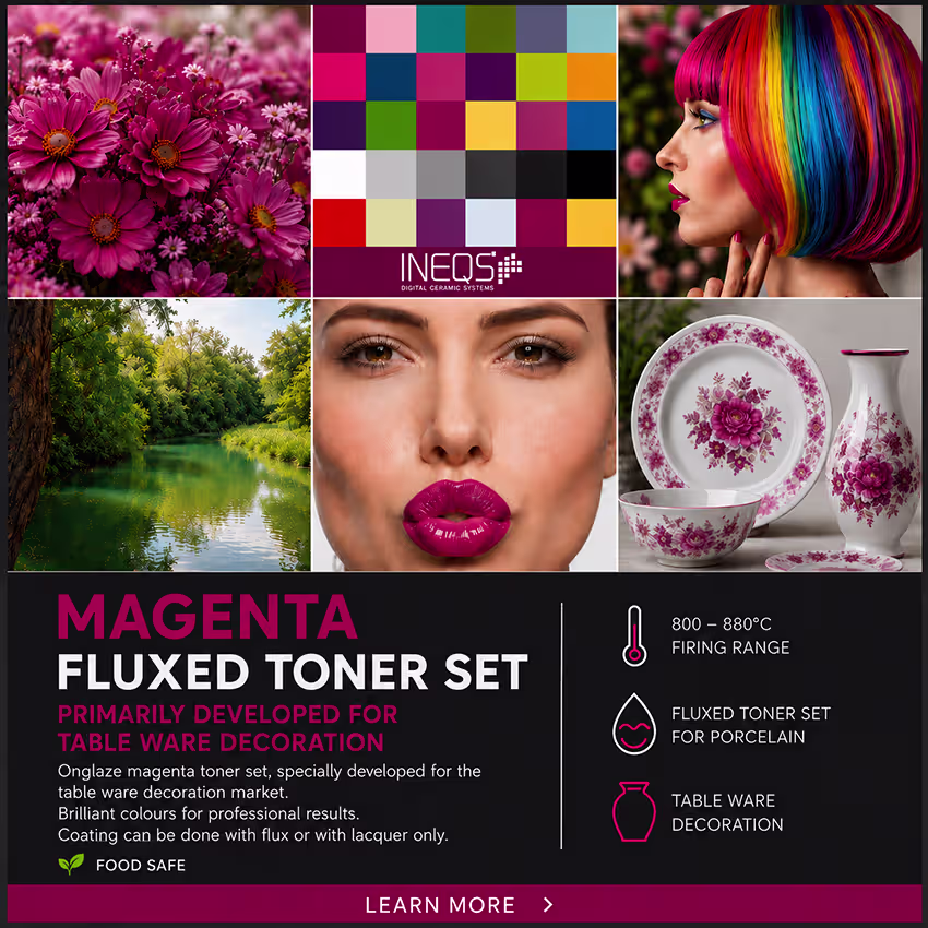 Fluxed magenta toner set MM40