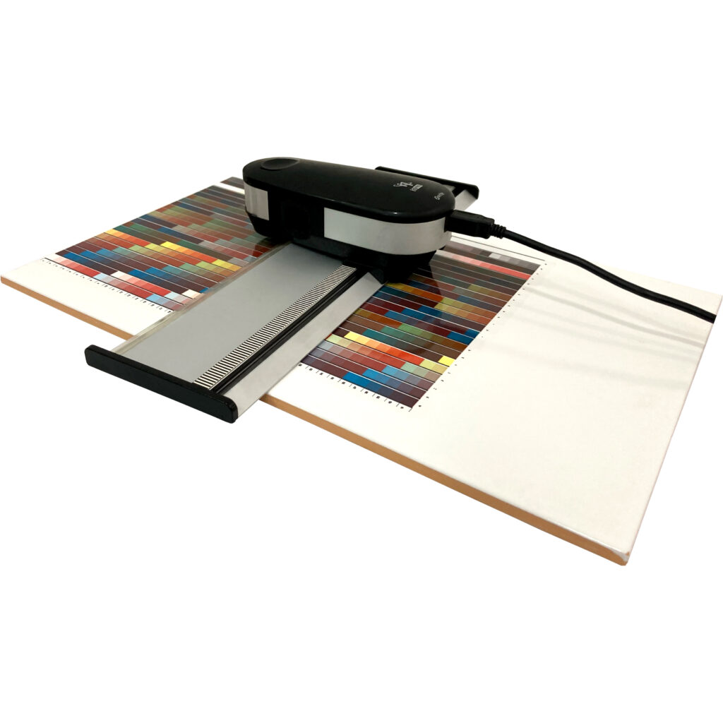ICC colour profiling on a fired ceramic tile