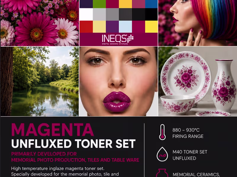 Unfluxed magenta toner set M40